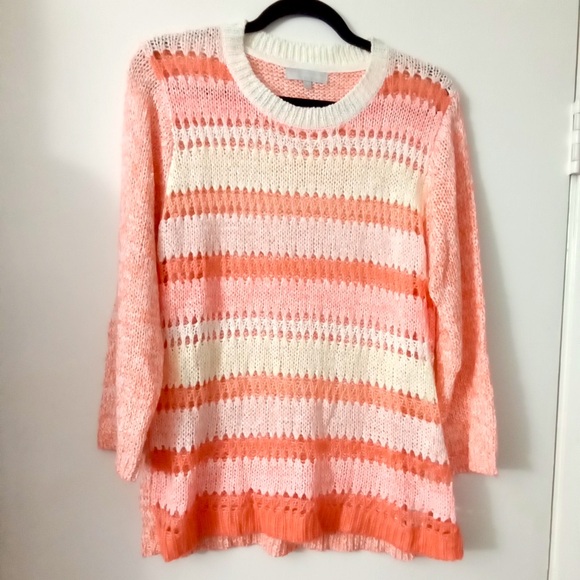RED HERRING Neon & cream sweater - Picture 1 of 7